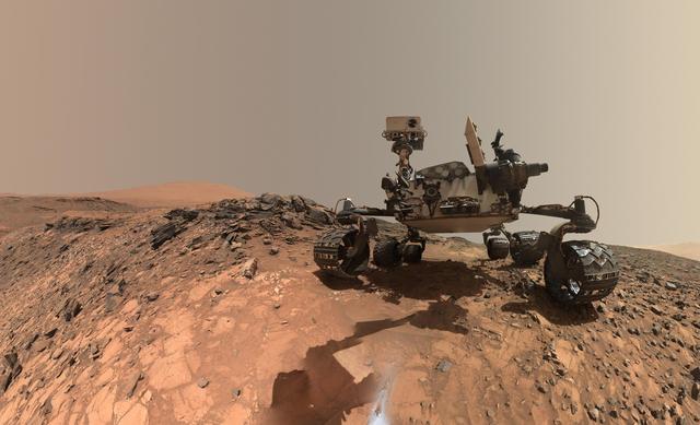 NASA's Curiosity rover on the surface of Mars